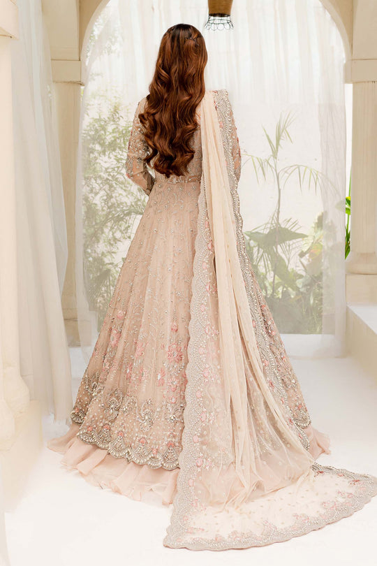 Pakistani Long Gown and Bridal Lehenga in Pastel Color MEDIUM Pakistani Long Gown and Bridal Lehenga in Pastel Color MEDIUM