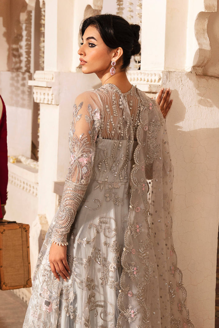 Elegant Pakistani Party Dress Embroidered Pishwas Style