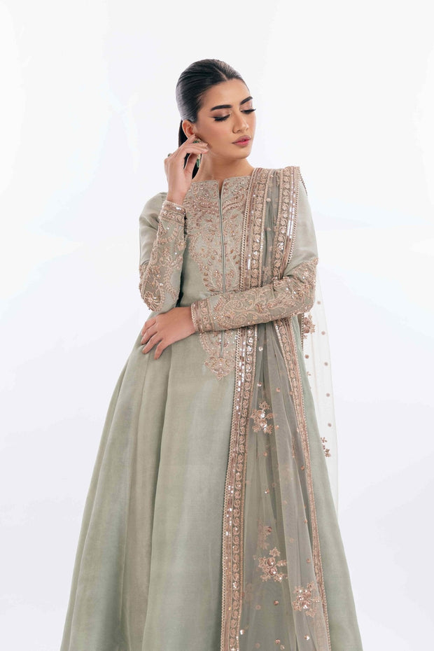 Elegant Pakistani Wedding Dress in Airline Kameez Trouser Style