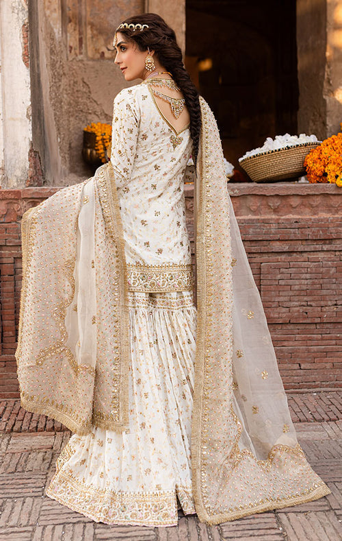 Elegant Pakistani Bridal Gharara Kameez Dress