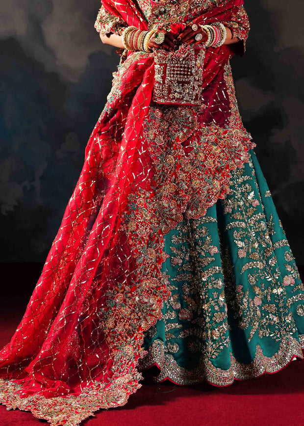 Elegant Pakistani Wedding Dress in Bridal Lehenga Choli Style