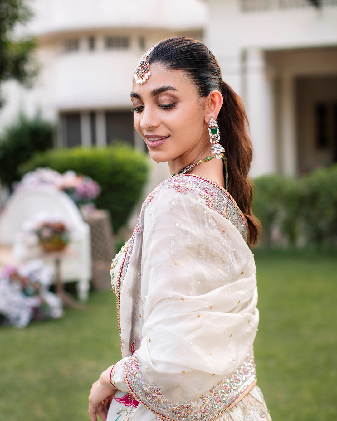 Elegant Pakistani Wedding Dress in Bridal Lehenga Choli Style