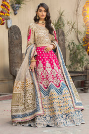 Elegant Pakistani Wedding Dress in Pishwas and Lehenga Style