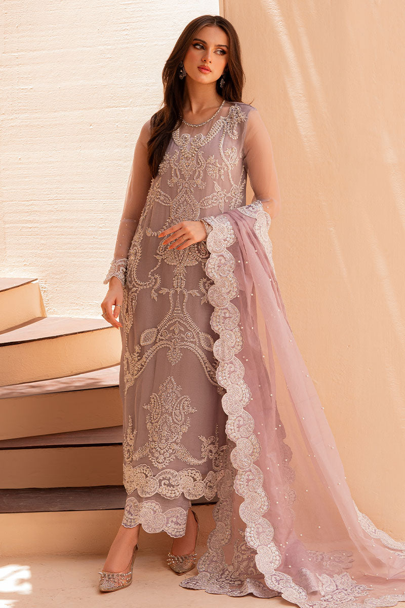 Elegant Pakistani Wedding Dress in Premium Organza – Nameera by Farooq