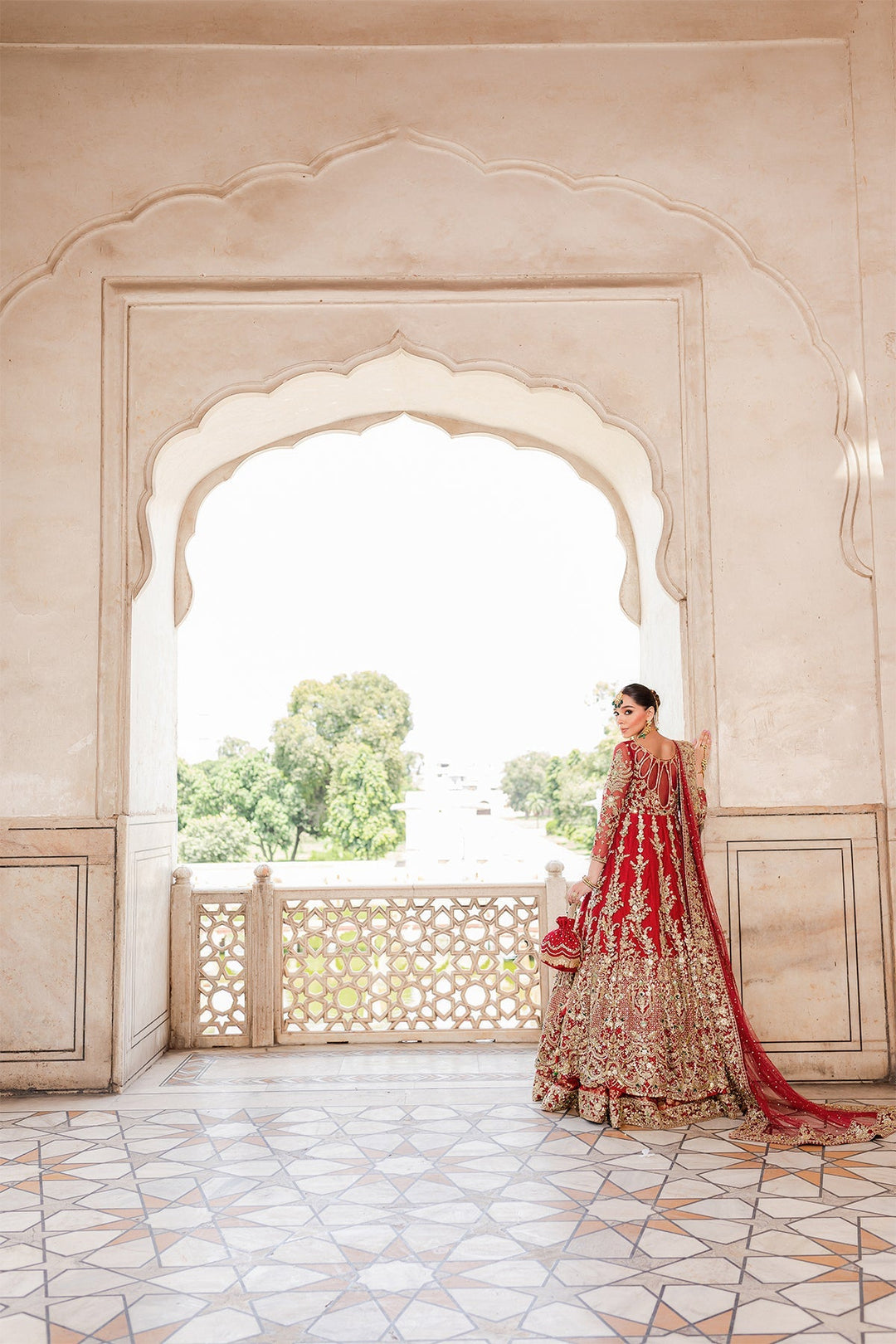 Luxury Red Pakistani Bridal Lehenga for Weddings
