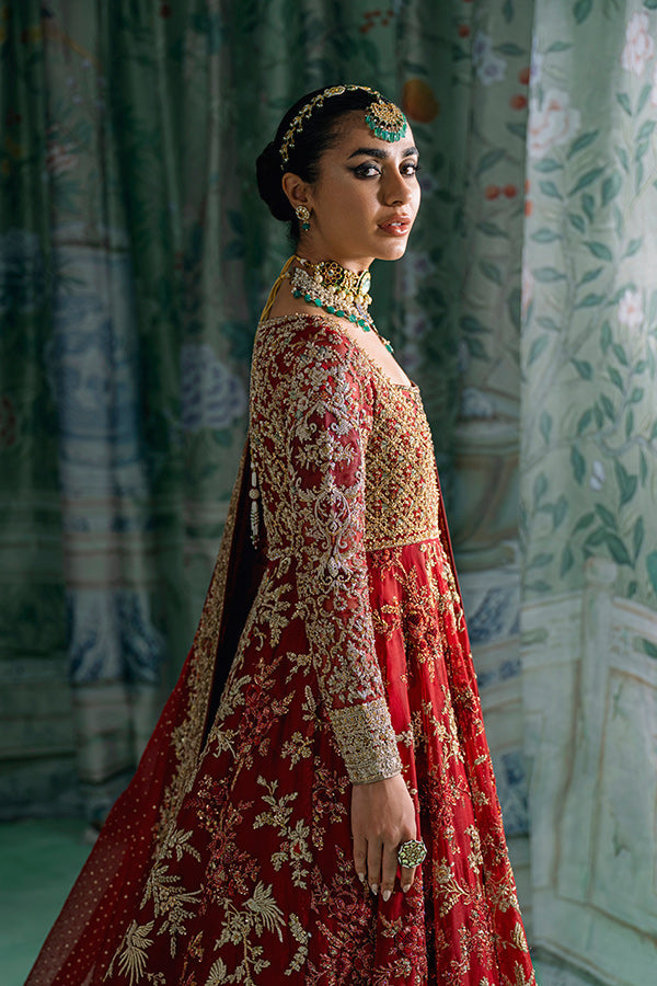 Wedding Lehenga Choli - Pink & Green Art Silk Embroidery Lehenga Choli –  Empress Clothing