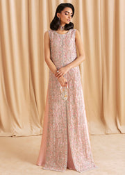Elegant Soft Pink Embroidered Pakistani Wedding Dress Kameez Trousers