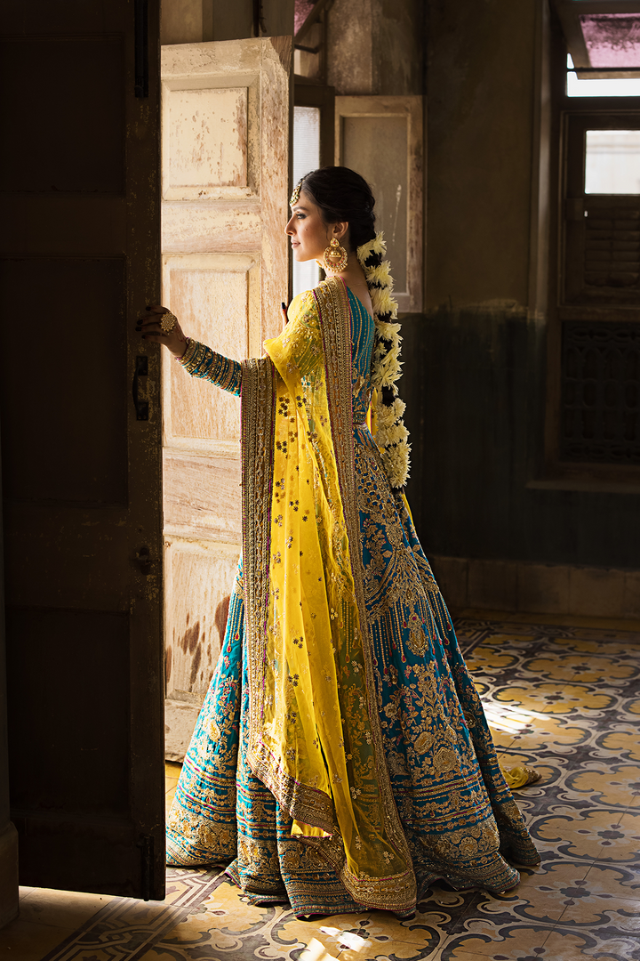 Elegant Traditional Pishwas and Dupatta Pakistani Bridal Dress