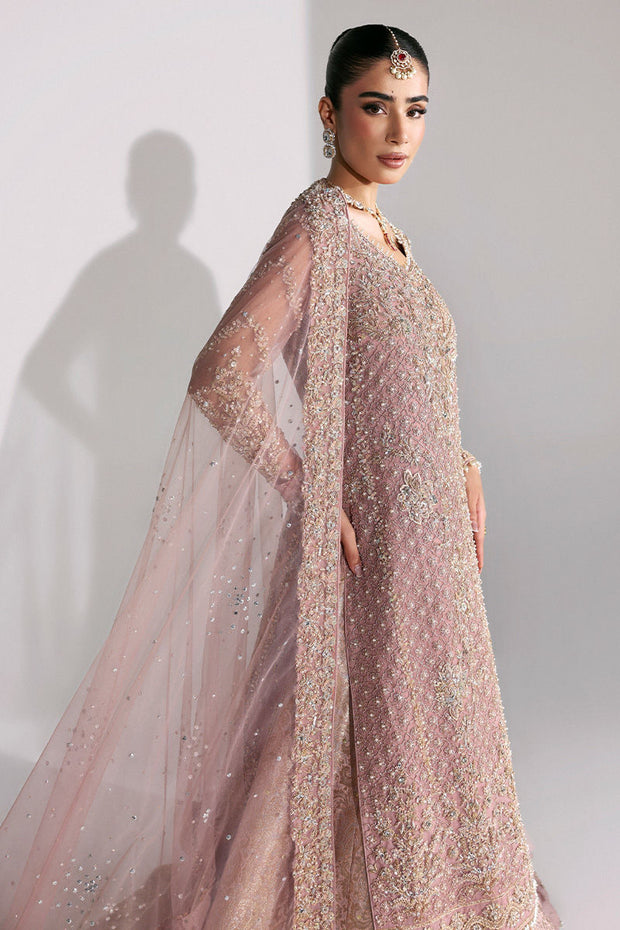 Elegant Pakistani Bridal Dress in Pink Lehenga Kameez Style