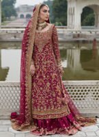 Elegant Pakistani Bridal Heavy Lehenga for Wedding