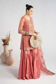 Elegant Pakistani Party Wear in Embroidered Masoori Suit