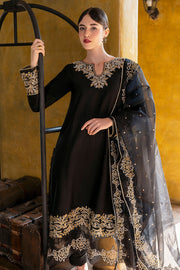 Embellished Black Pakistani Salwar Kameez with Dupatta 2023