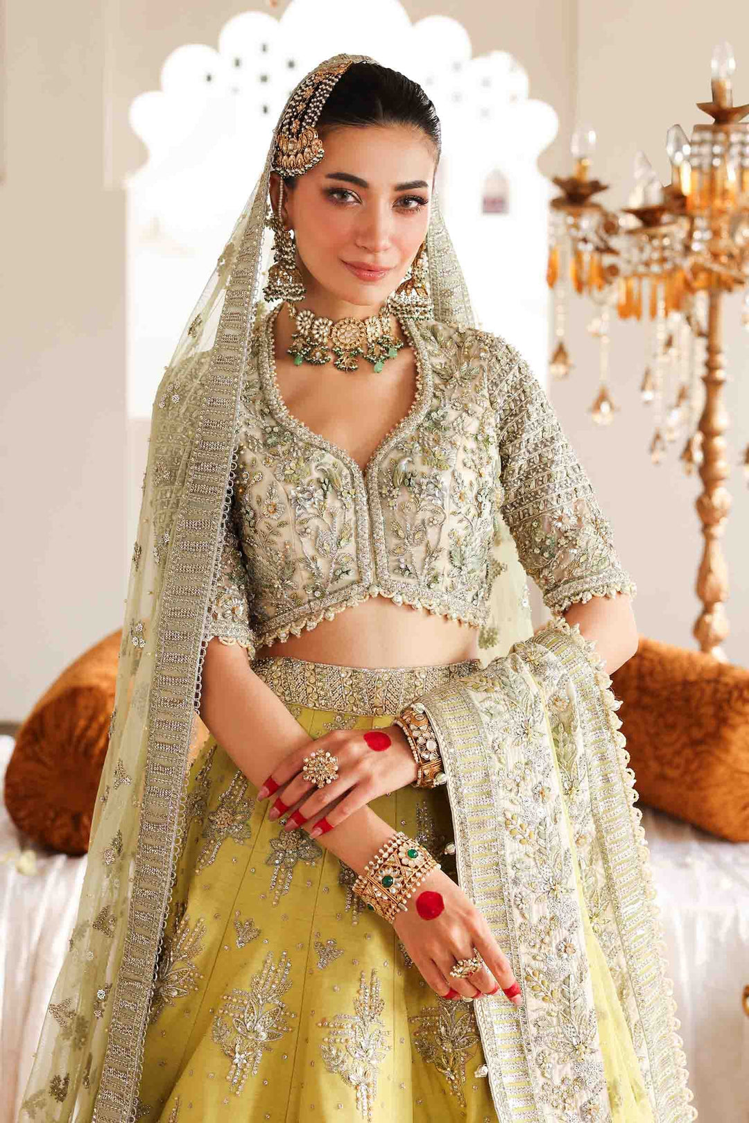 Embellished Bridal Lehenga Choli Dupatta for Wedding Online