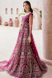 Embellished Pakistani Bridal Pishwas Frock and Dupatta Online
