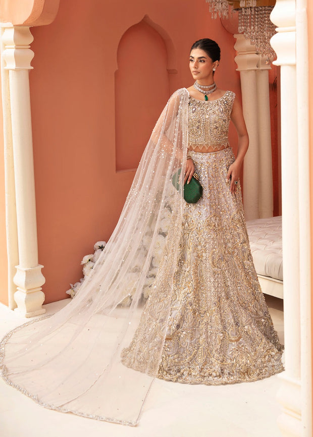 Embellished Wedding Lehenga and Choli Dress for Bride