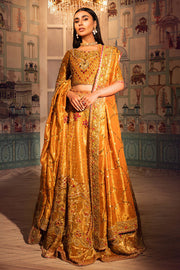 Embellished Yellow Lehenga Choli Pakistani Mehndi Dresses