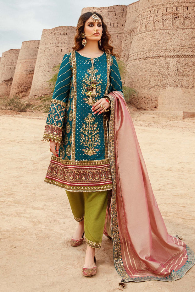 Embroidered Blue Salwar Kameez Pakistani Party Dresses