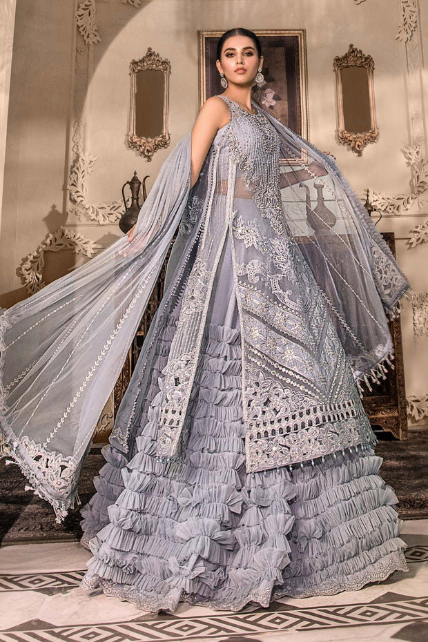 Embroidered Blue Salwar Kameez Pakistani Wedding Dress