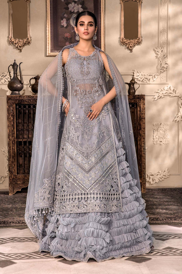 Embroidered Blue Salwar Kameez Pakistani Wedding Dresses