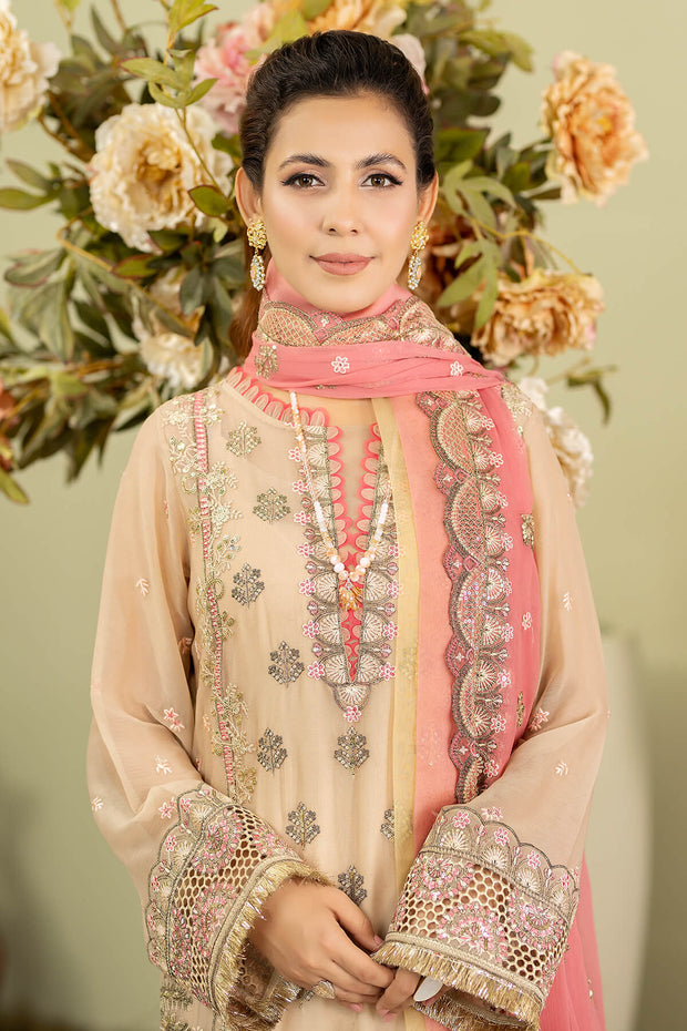 Embroidered Chiffon Pakistani Salwar Kameez and Dupatta Dress
