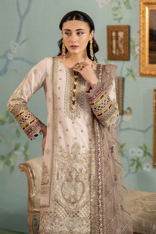Embroidered Kameez Dupatta and Trouser Pakistani Party Dress