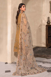 Mustard Chiffon Frock Pakistani Wedding Dresses 2023