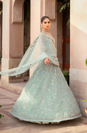 Premium Embroidered Pakistani Party Dress in Raw Silk