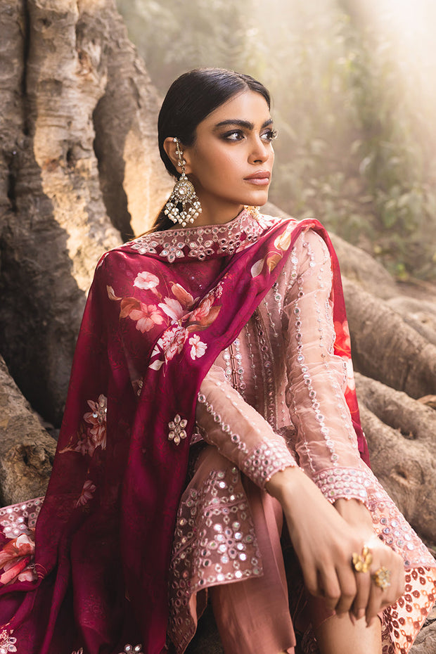 Embroidered Pakistani Salwar Kameez Dupatta Burnt Blush Salwar Suit 2023