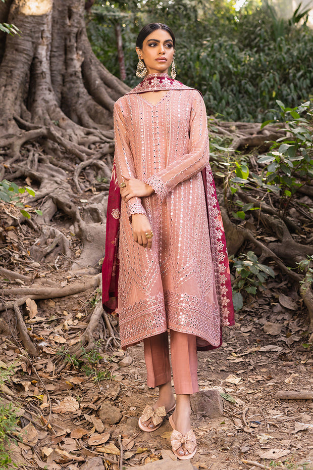 Embroidered Pakistani Salwar Kameez Dupatta Burnt Blush Salwar Suit