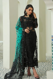 Embroidered Pakistani Salwar Kameez in Black