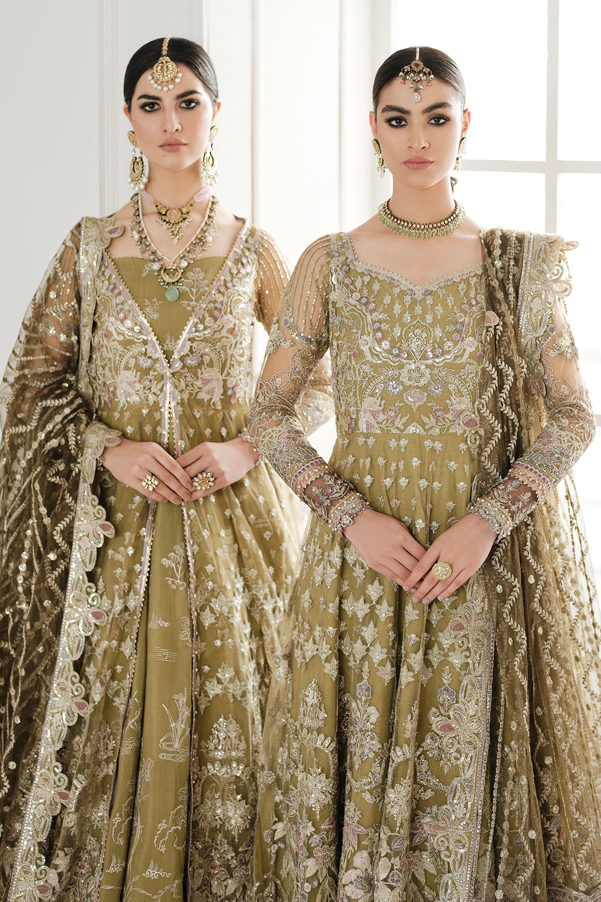 Embroidered Net Pishwas Frock Pakistani Party Dress – Nameera by Farooq