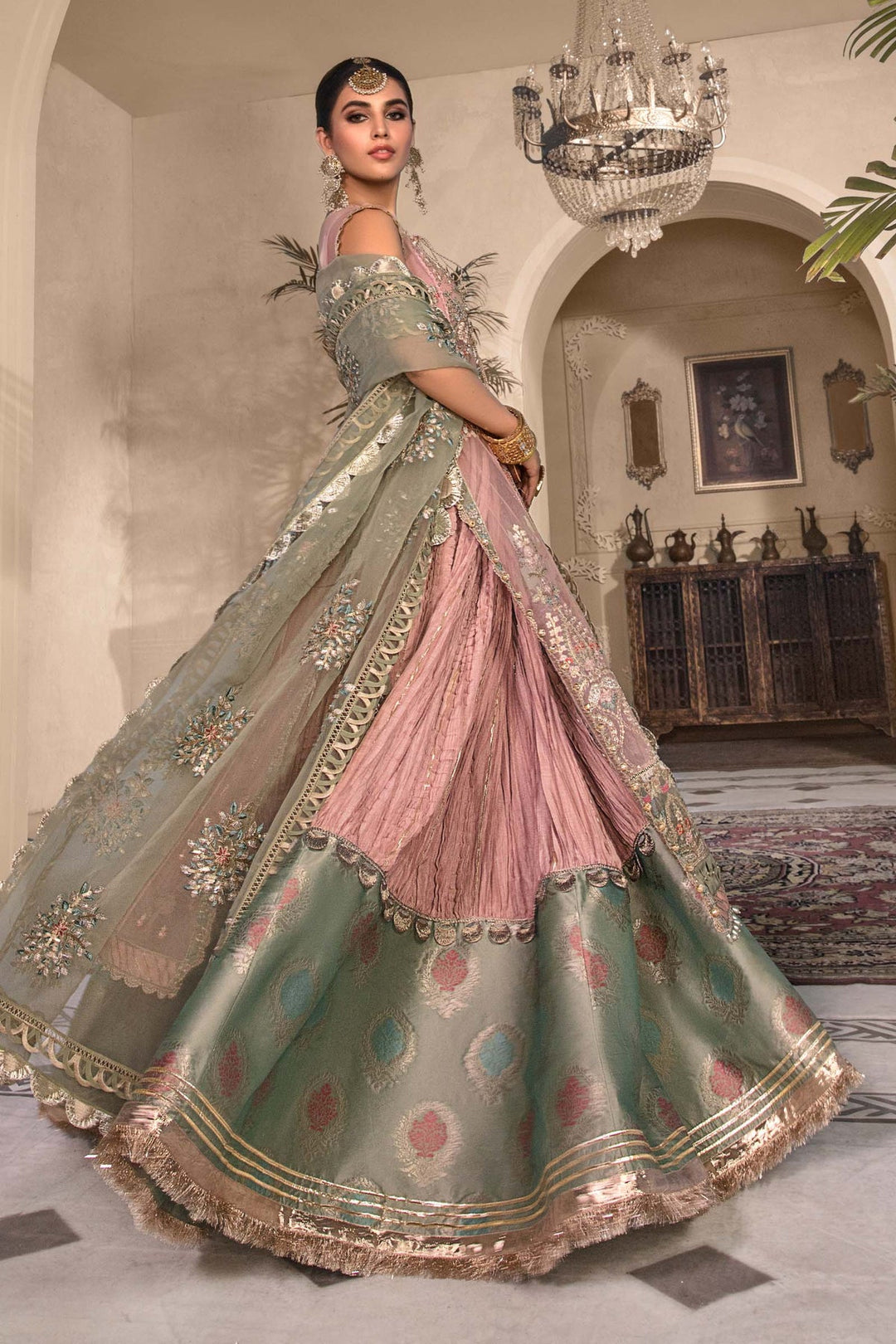 Embroidered Sea Green Salwar Kameez 