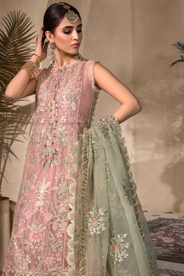 Embroidered Sea Green Salwar Kameez Pakistani Wedding Dress