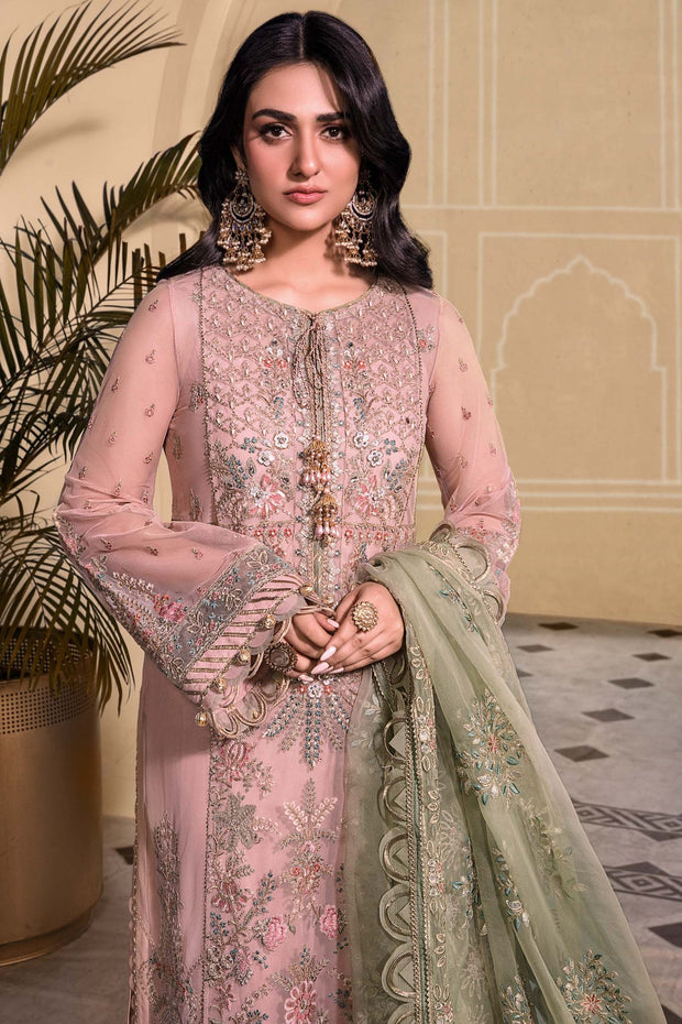 Embroidered Sea Green Salwar Kameez Pakistani Wedding Dresses 2023