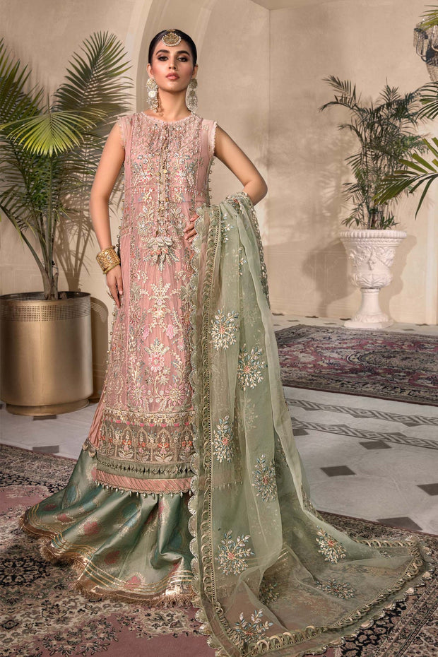 Embroidered Sea Green Salwar Kameez Pakistani Wedding Dresses