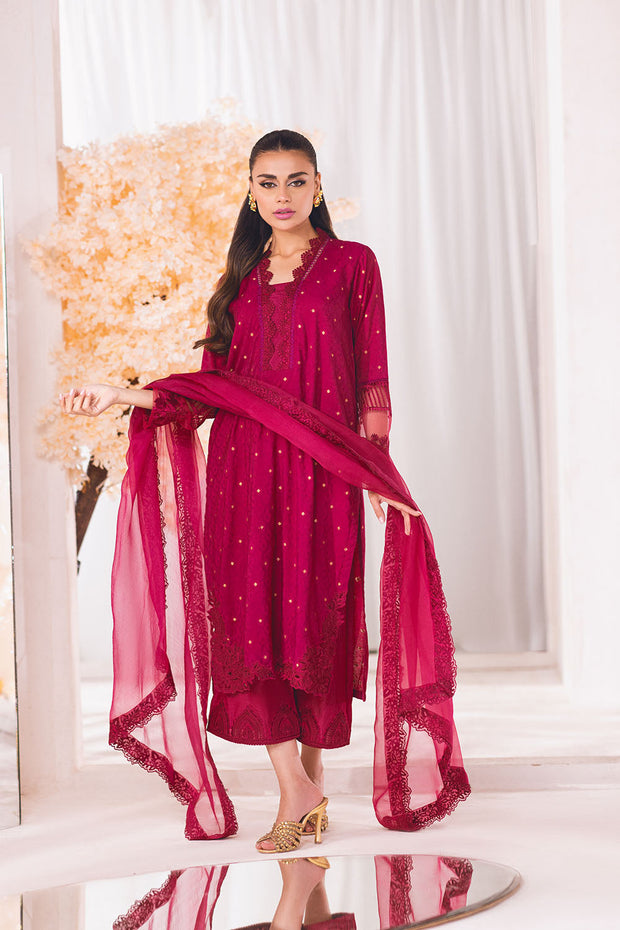 shocking pink dresses pakistani Hot Pink Silk Kurta Pant With Gold Orgenza Dupatta: Pakistani Wedding Designer Wear