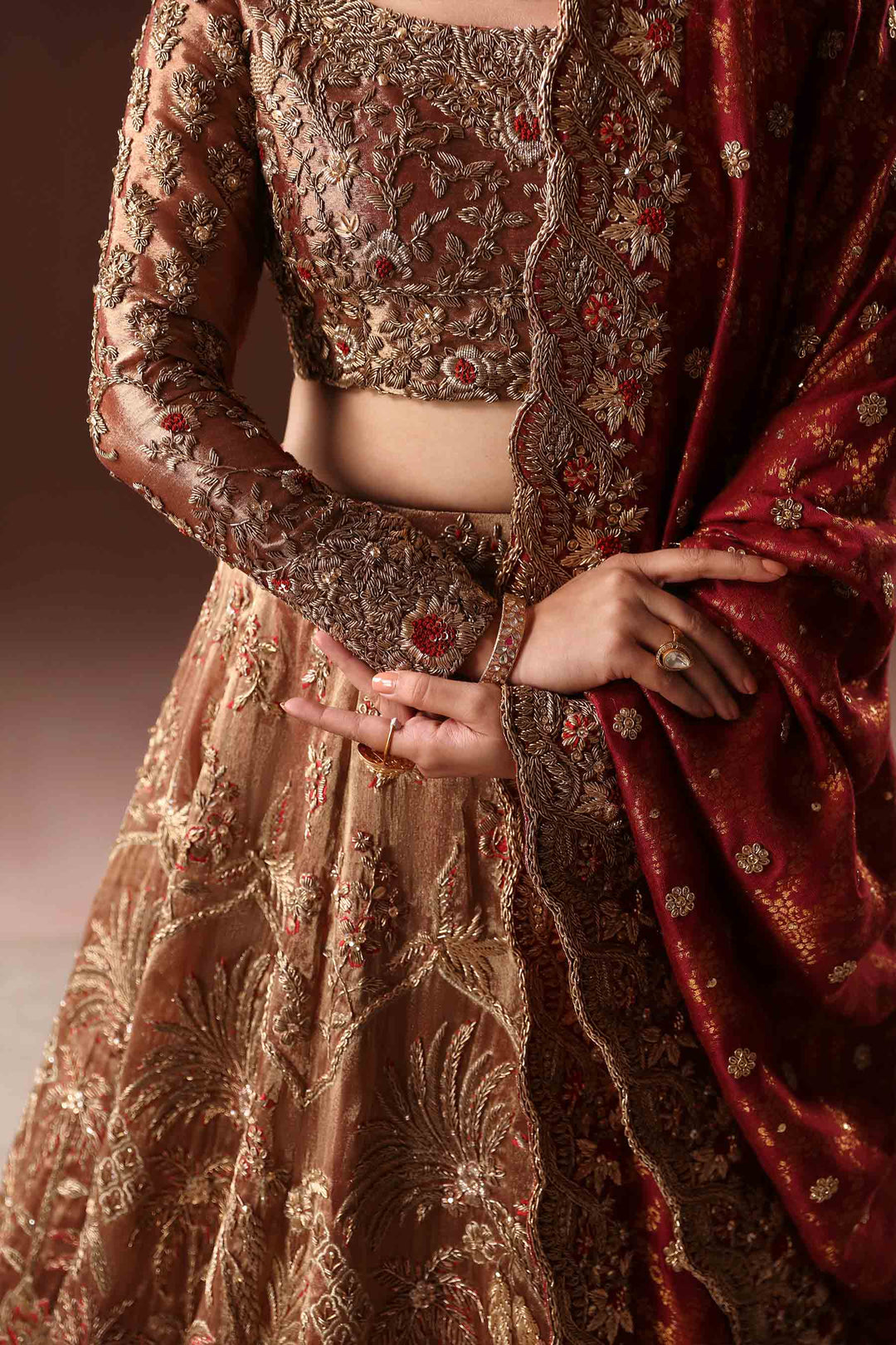 Embroidered Pakistani Bridal Dress Lehenga choli