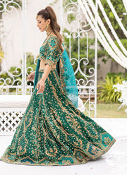 Emerald Green Lehenga Choli Pakistani Dress