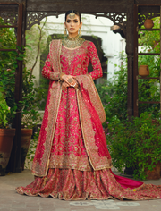 Farshi Lehenga Kameez Dupatta Pakistani Bridal Dress