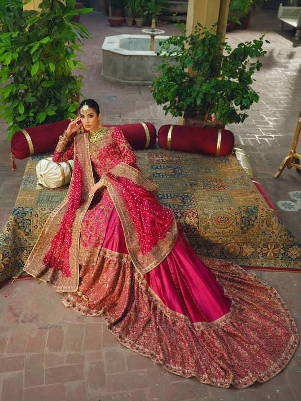 Farshi Lehenga Kameez Pakistani Bridal Dress