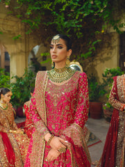 Farshi Lehenga and Kameez Dupatta Pakistani Bridal Dress