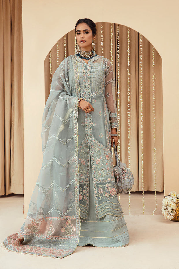 Ferozi Heavily Embroidered Pakistani Gown Style Wedding Dress