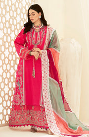 Fuchsia Pink Embroidered Pakistani Salwar Kameez with Dupatta