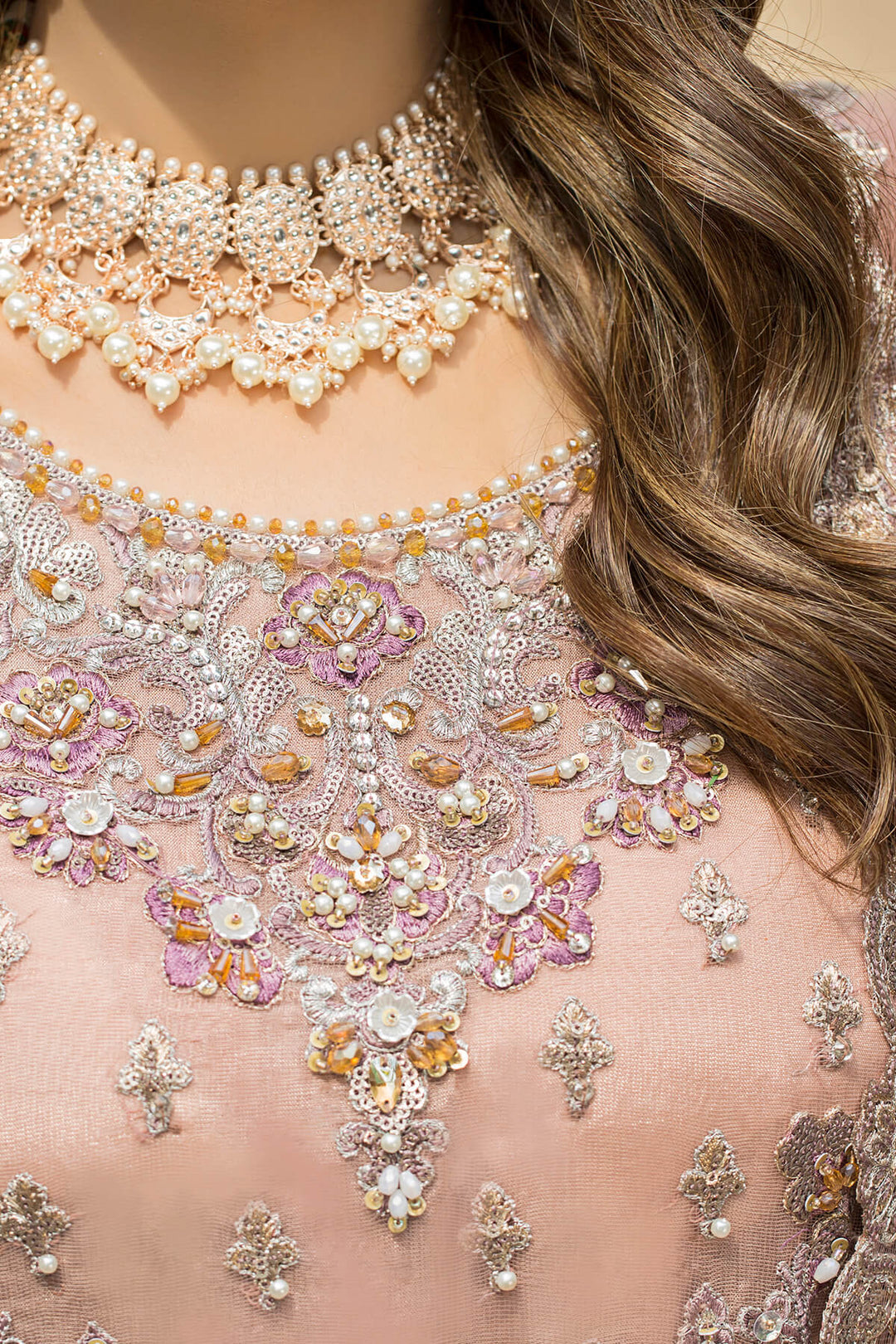 Gharara Kameez Dupatta Pakistani Wedding Dress in Net Fabric