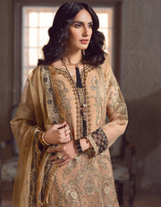 Gold Heavily Embellished Pakistani Kameez Salwar Suit 2023