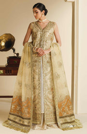 Gold Heavily Embellished Pakistani Shirt Pishwas Pakistani Wedding Dress