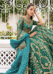 Green Lehenga Choli Pakistani Dresses