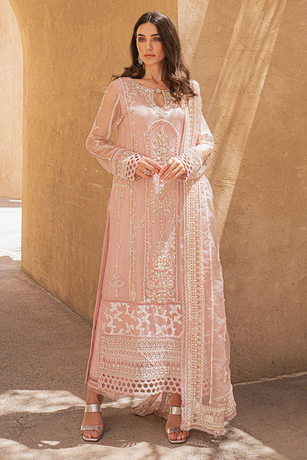 Hand Embellished Pink Pakistani Salwar Kameez with dupatta