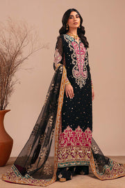 Heavily Embellished Black Pakistani Wedding Dress Kameez Trousers
