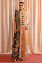 Heavily Embellished Golden Long Pakistani Salwar Kameez Party Wear